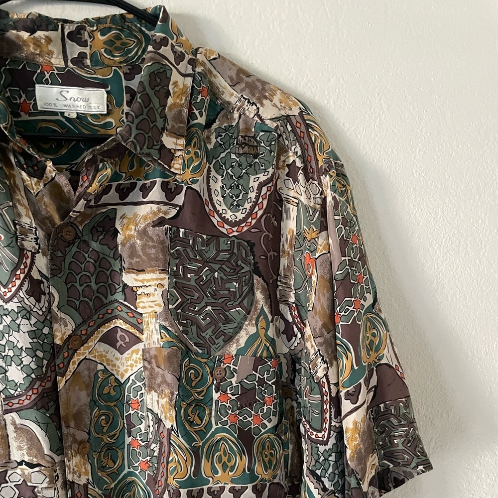 Silk Button Down - image 3